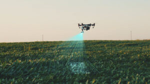 Ilustrasi drone untuk precision agriculture