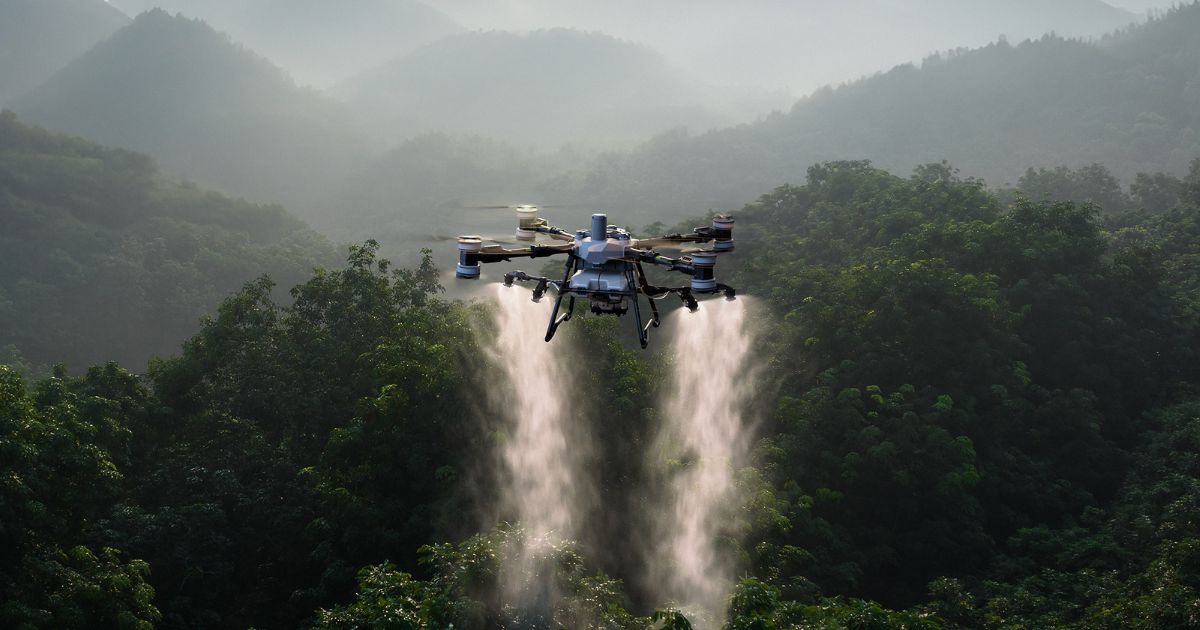 Sistem Penyebaran DJI Agras T100
