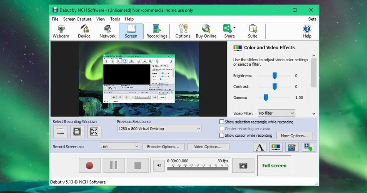 Perekam Layar PC - Debut Video Capture Software