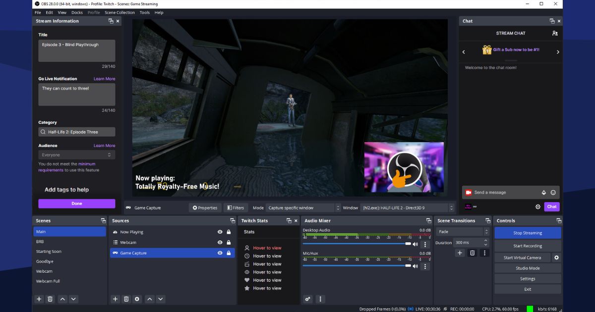 Perekam Layar PC - OBS Studio