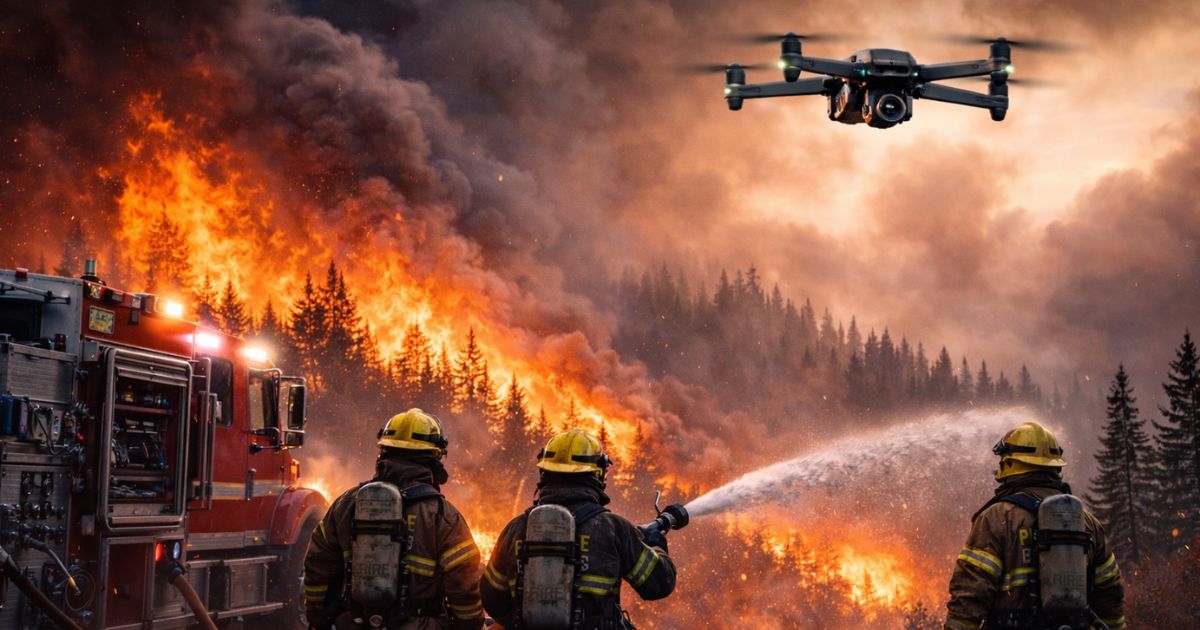 Apa Itu Drone Pemadam Kebakaran