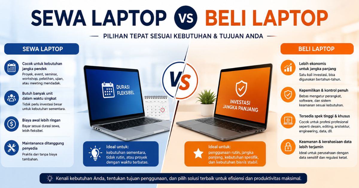 Sewa Laptop vs Beli Laptop