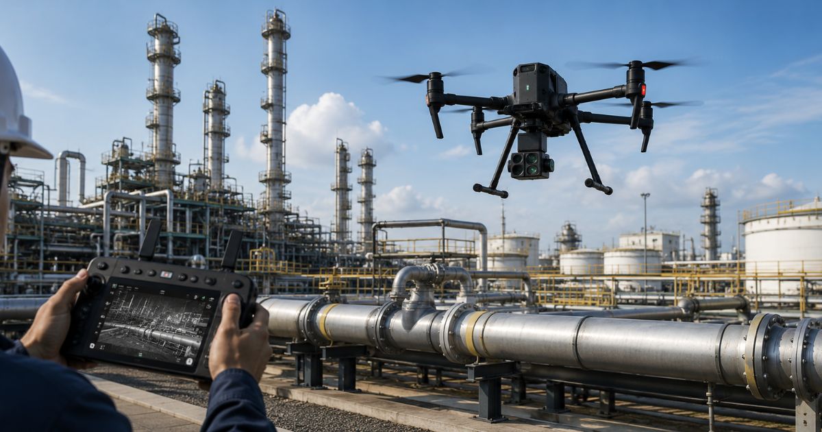 Cara Drone Mendeteksi Kebocoran Gas Metana