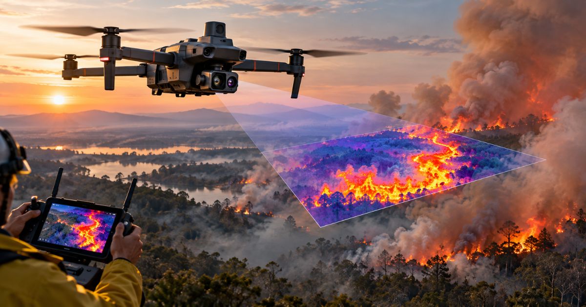 Drone Theremal untuk Kebakaran Hutan